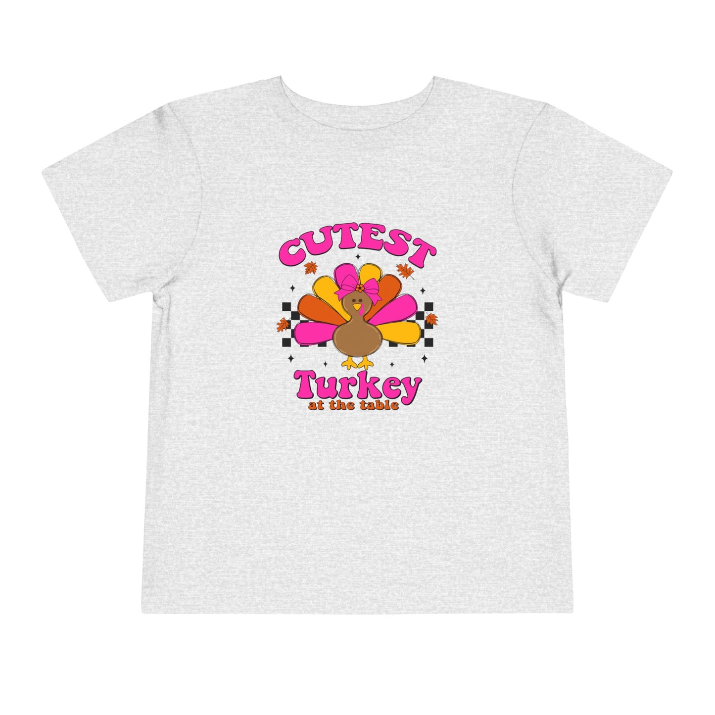 Cutest Girl Turkey Thanksgiving Toddler T-shirt