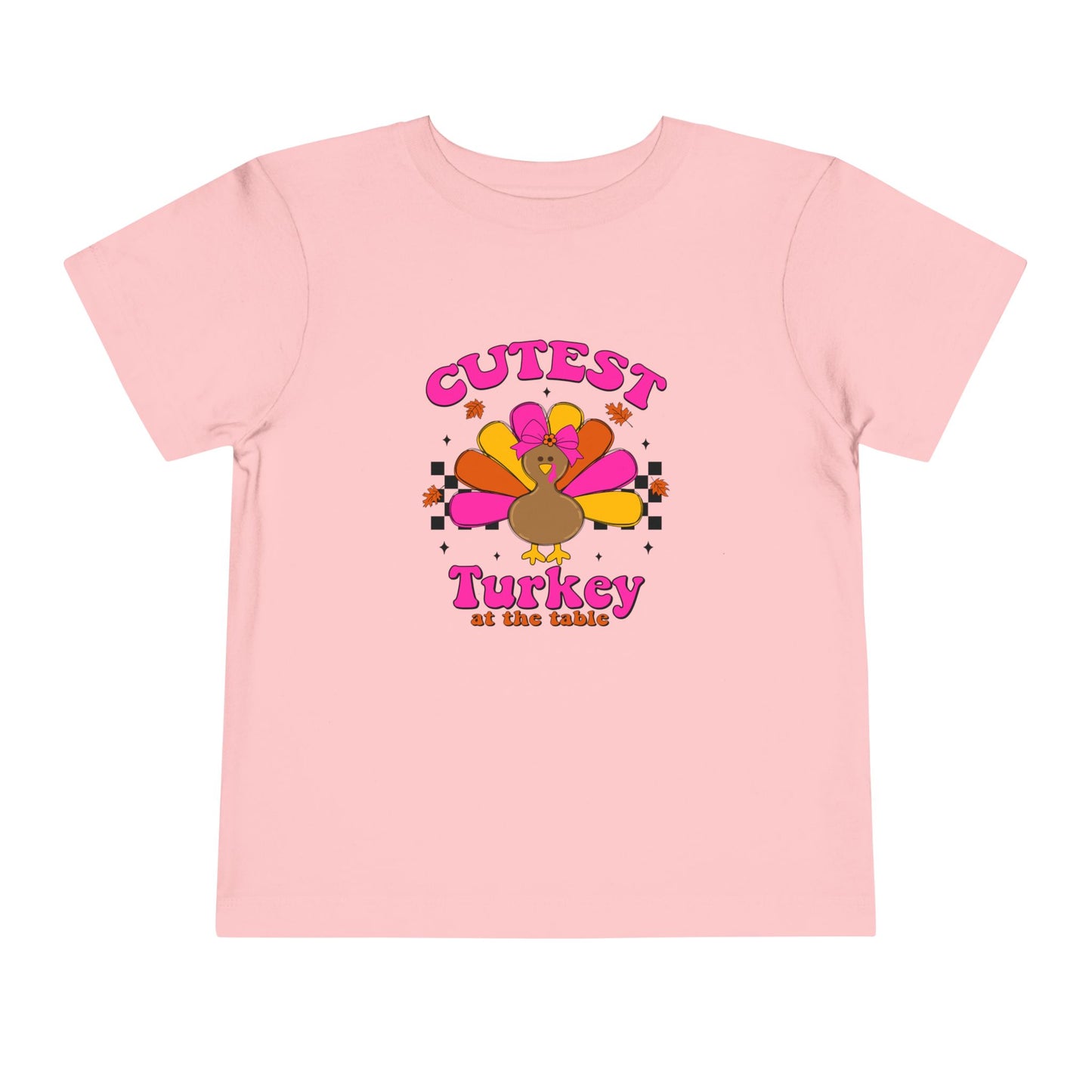 Cutest Girl Turkey Thanksgiving Toddler T-shirt