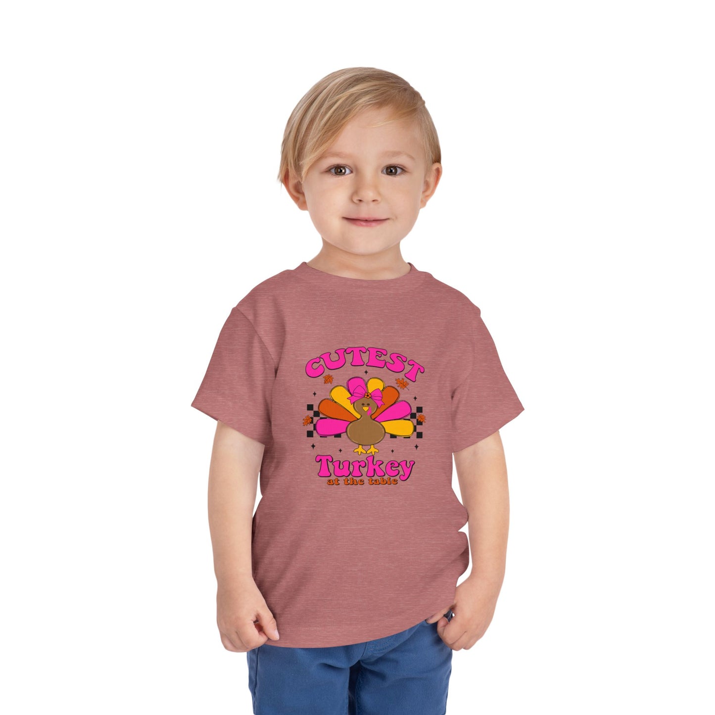 Cutest Girl Turkey Thanksgiving Toddler T-shirt