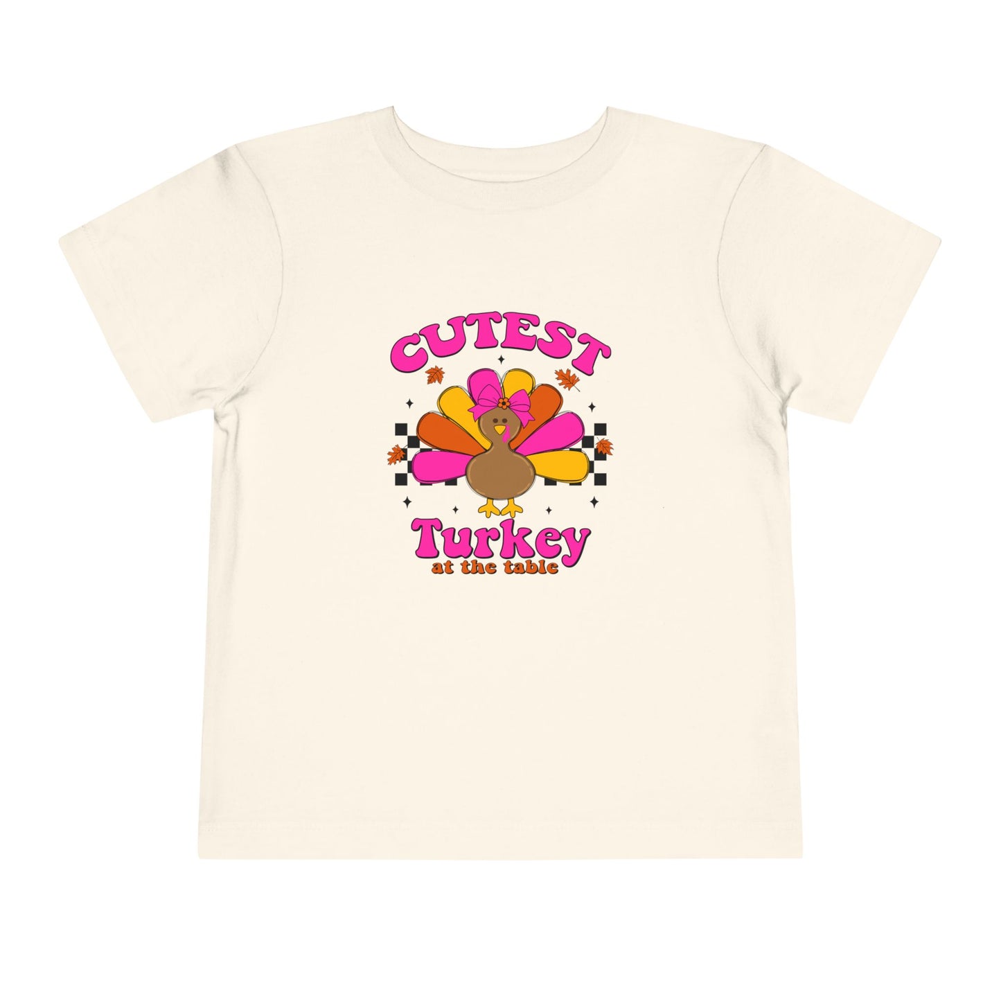 Cutest Girl Turkey Thanksgiving Toddler T-shirt