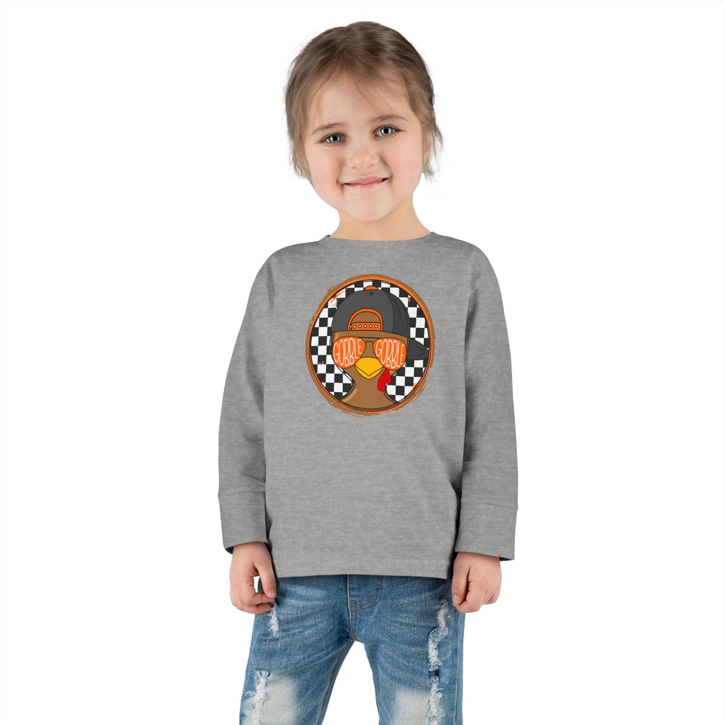 Cool Turkey Thanksgiving Toddler Long Sleeve T-shirt