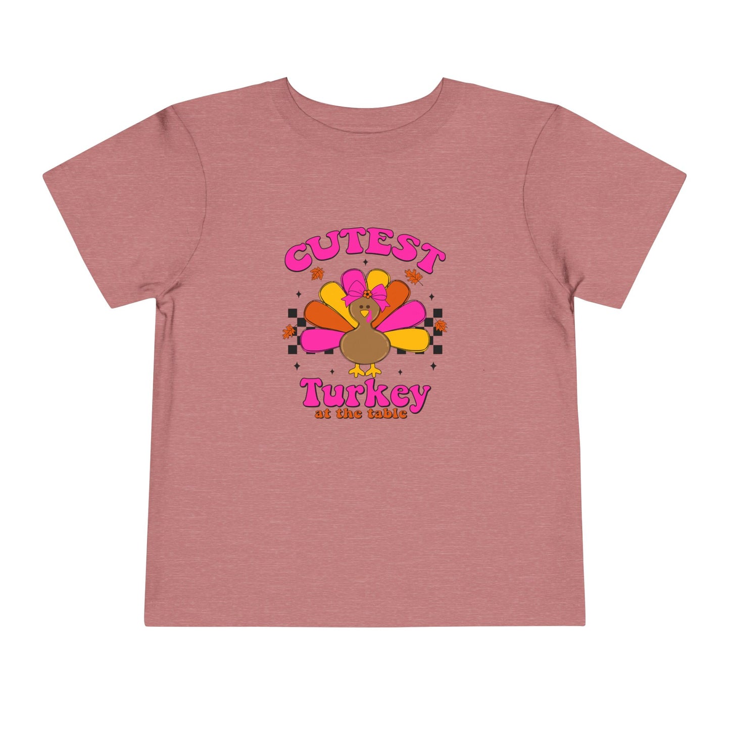 Cutest Girl Turkey Thanksgiving Toddler T-shirt