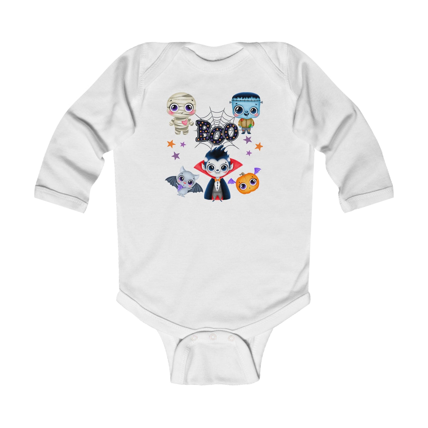 Little Monsters Halloween Long Sleeve Onesie