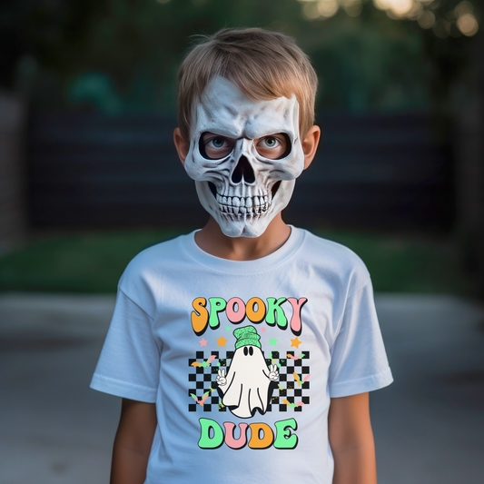 Cool Halloween Spooky Dude Kids T-Shirt