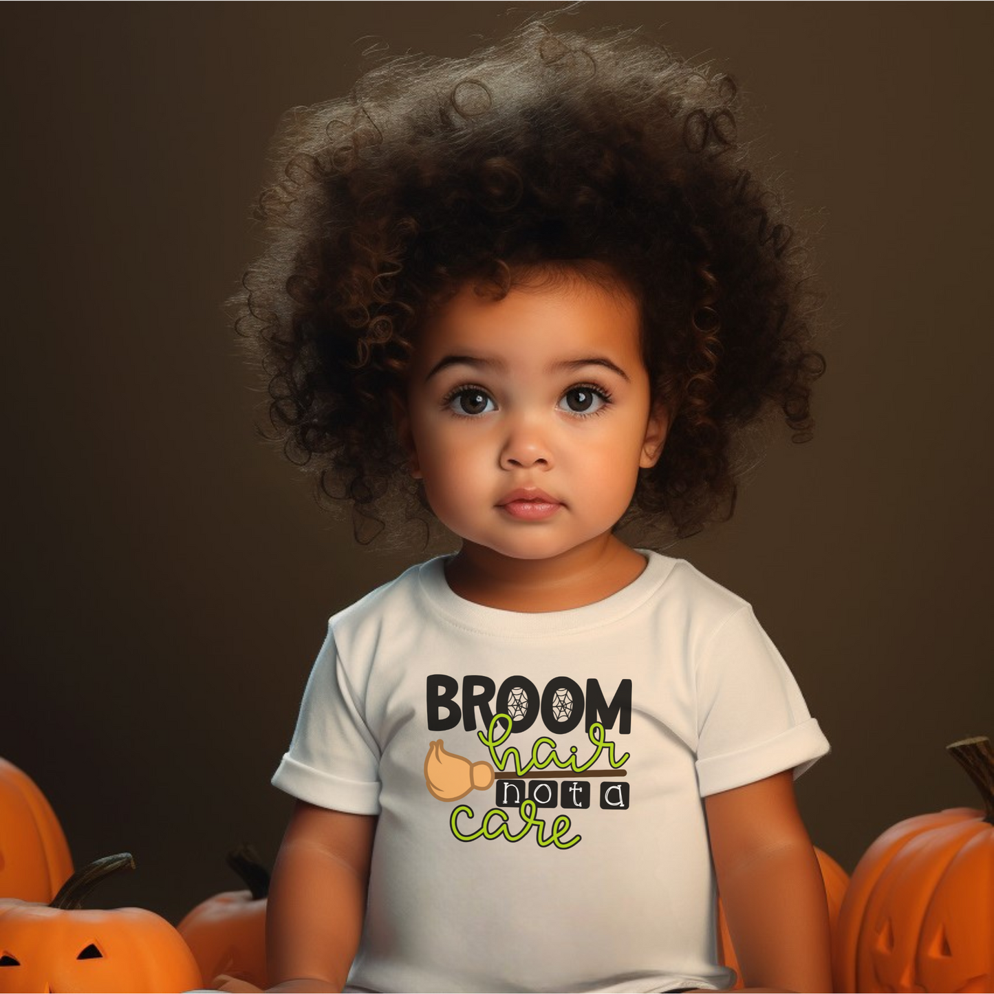 Adorable Broom Hair Not A Care Toddler T-shirt