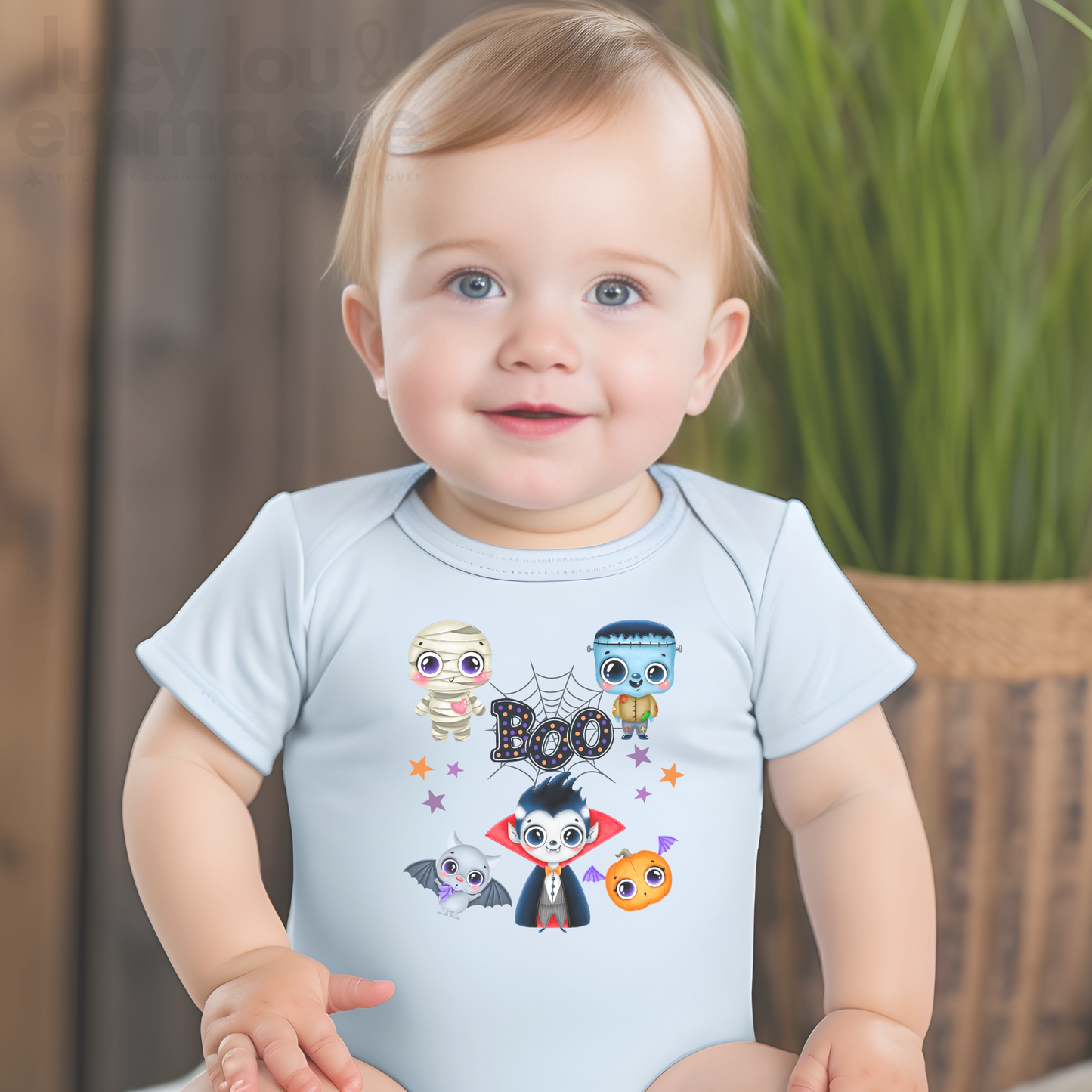 Little Monsters Halloween Short Sleeve Onesie®