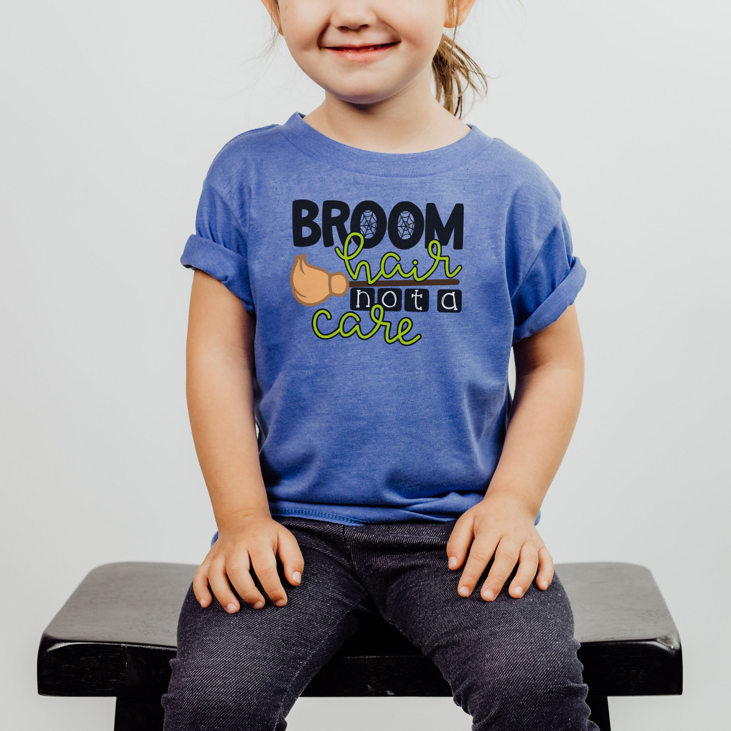 Adorable Broom Hair Not A Care Toddler T-shirt