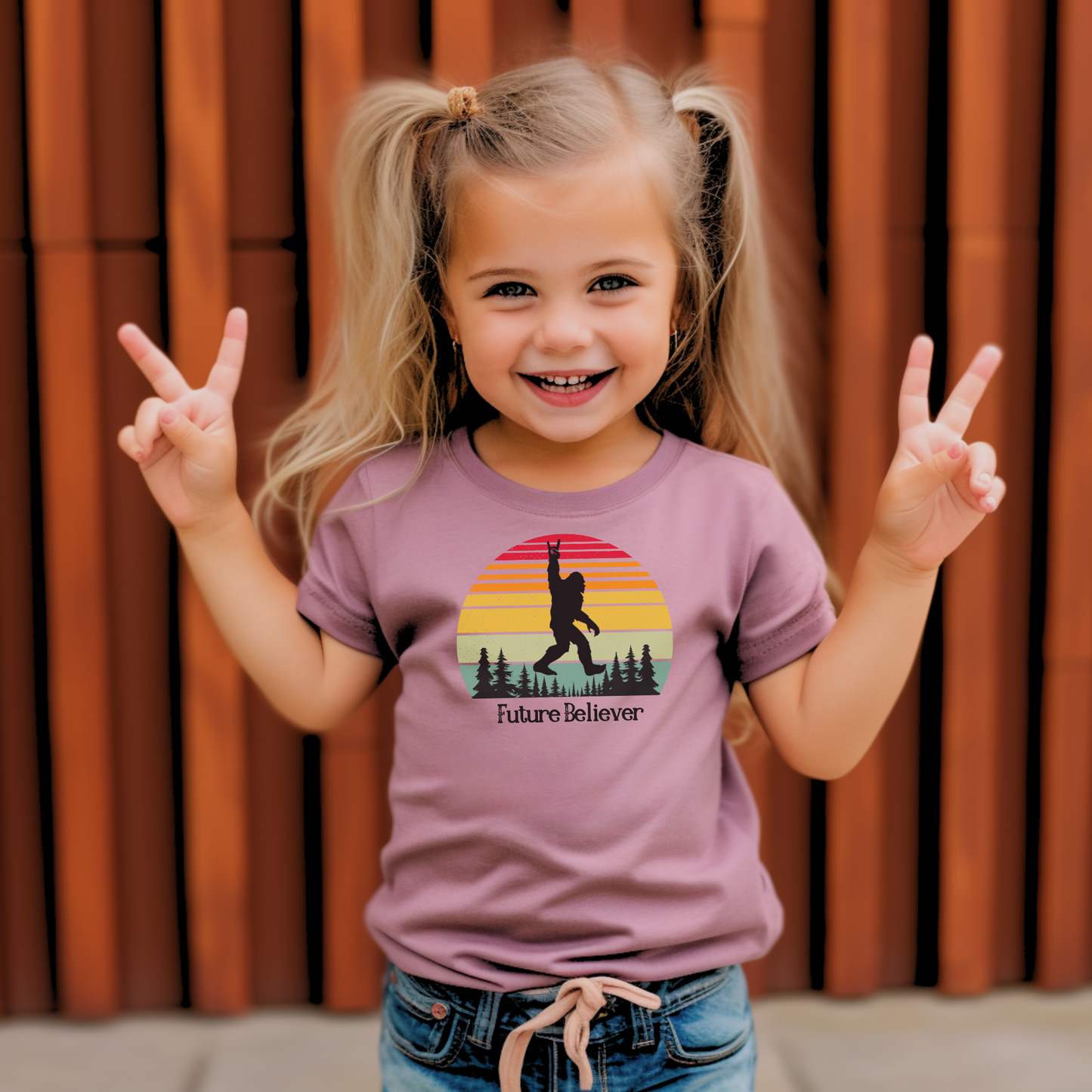 Sasquatch Bigfoot Future Believer Toddler T-shirt