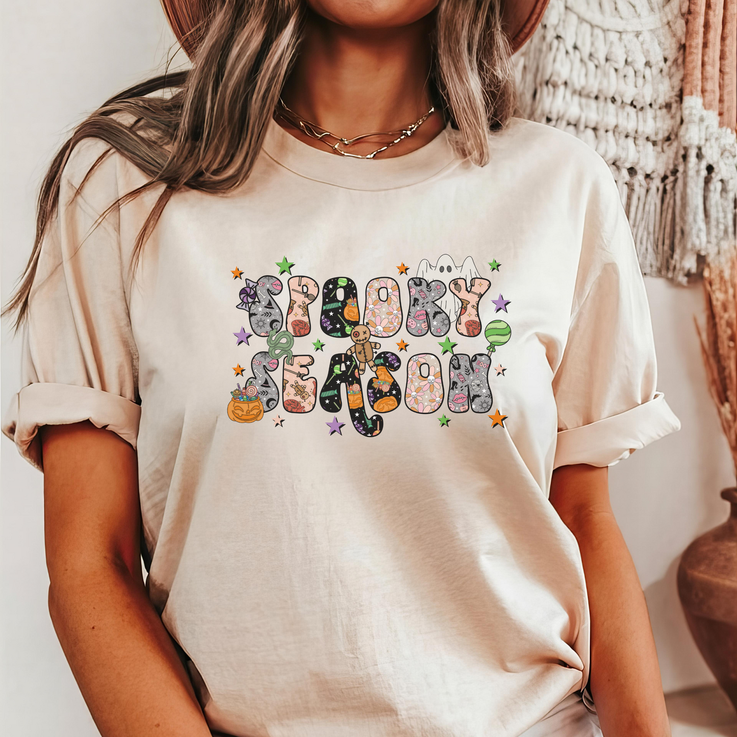 Spooky Season Halloween Youth Short Sleeve Tee