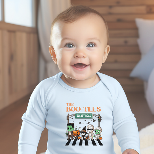 The Bootles Scabby Road Halloween Long Sleeve Onesie