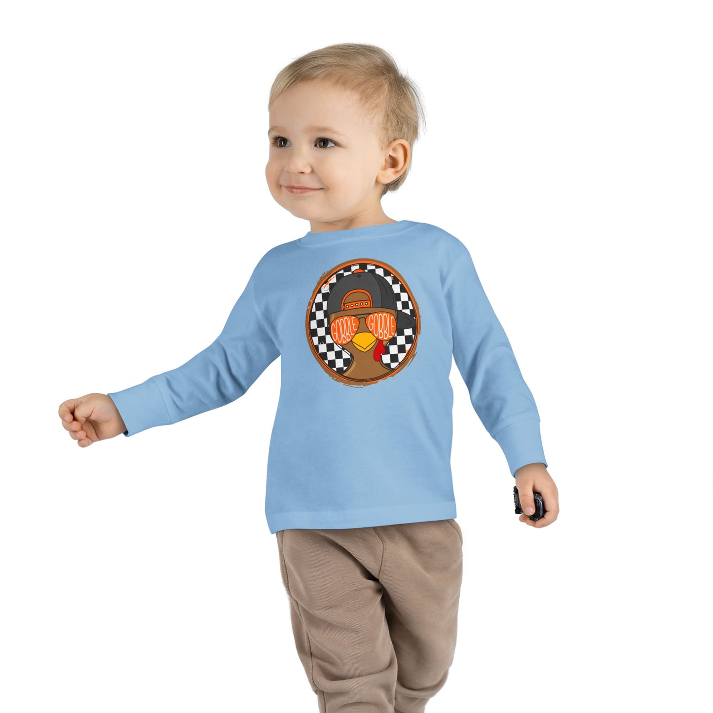 Cool Turkey Thanksgiving Toddler Long Sleeve T-shirt