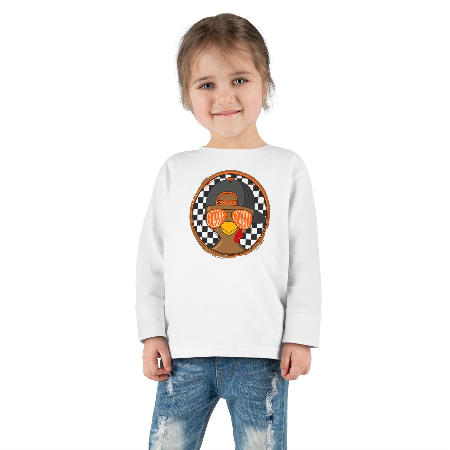 Cool Turkey Thanksgiving Toddler Long Sleeve T-shirt