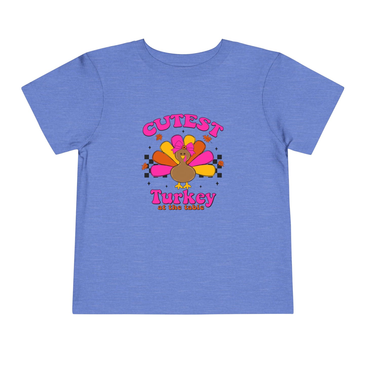 Cutest Girl Turkey Thanksgiving Toddler T-shirt