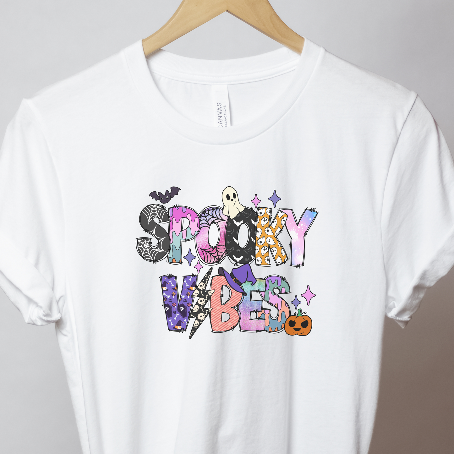 Spooky Vibes Halloween Youth Short Sleeve Tee